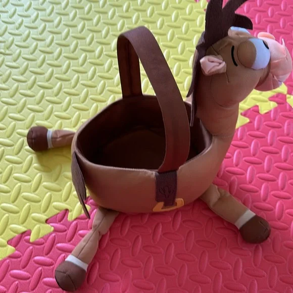 PIXAR TOY STORY BULLSEYE Horse Plush Kids Costume Accessory BUCKET - Picture 2 of 6